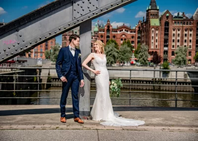 Hochzeitsfotografie – Brautpaarshooting in der Stadt